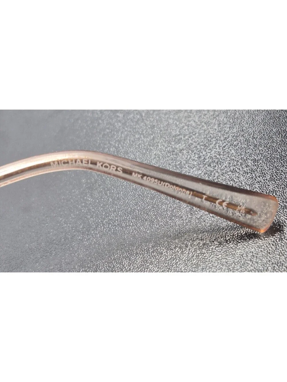 Michael Kors MK4095U Dolonne Eyeglasses Clear, Peach Over Sized Lens 53-17-140